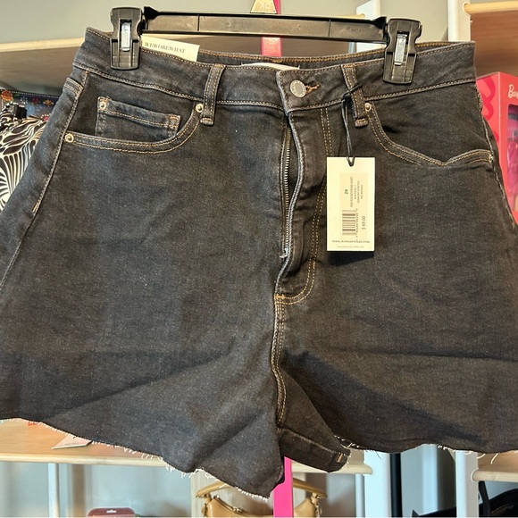 WeWoreWhat Black Denim Women's Shorts nwt size 29 - Picture 1 of 5